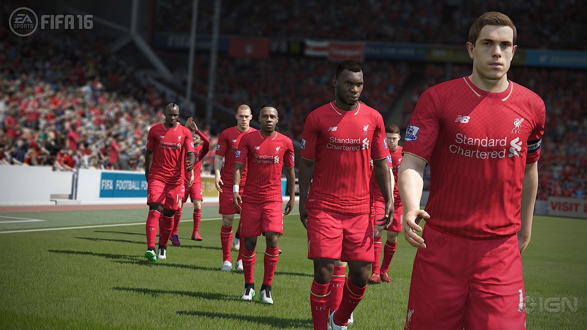 Jordan Henderson, Liverpool FC, FIFA 16, Ingresso in campo, Full HD, wallpaper per computer