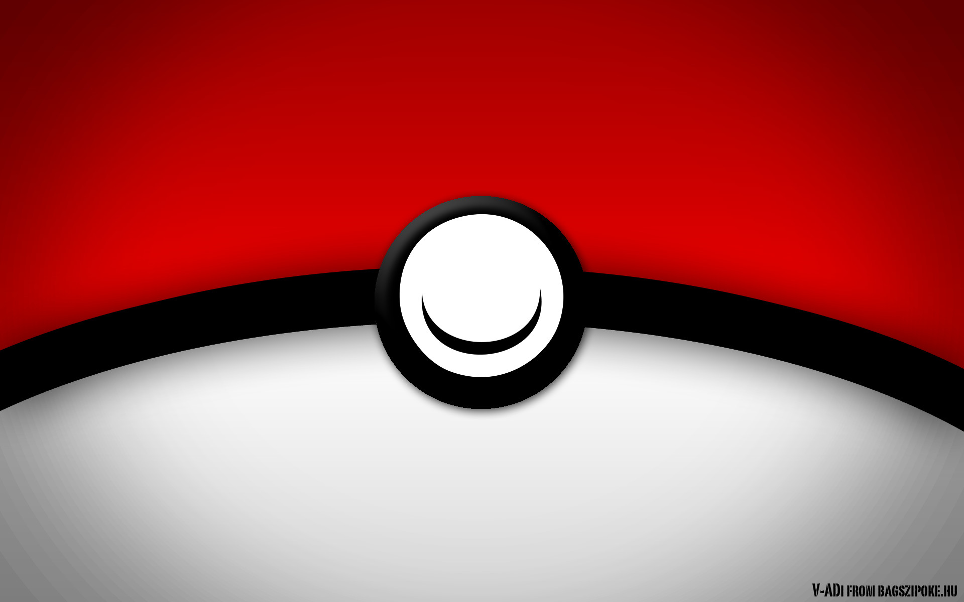 Poké Ball, Pokémon, Primo piano, Rosso e bianco, 1920x1200, immagine di sfondo