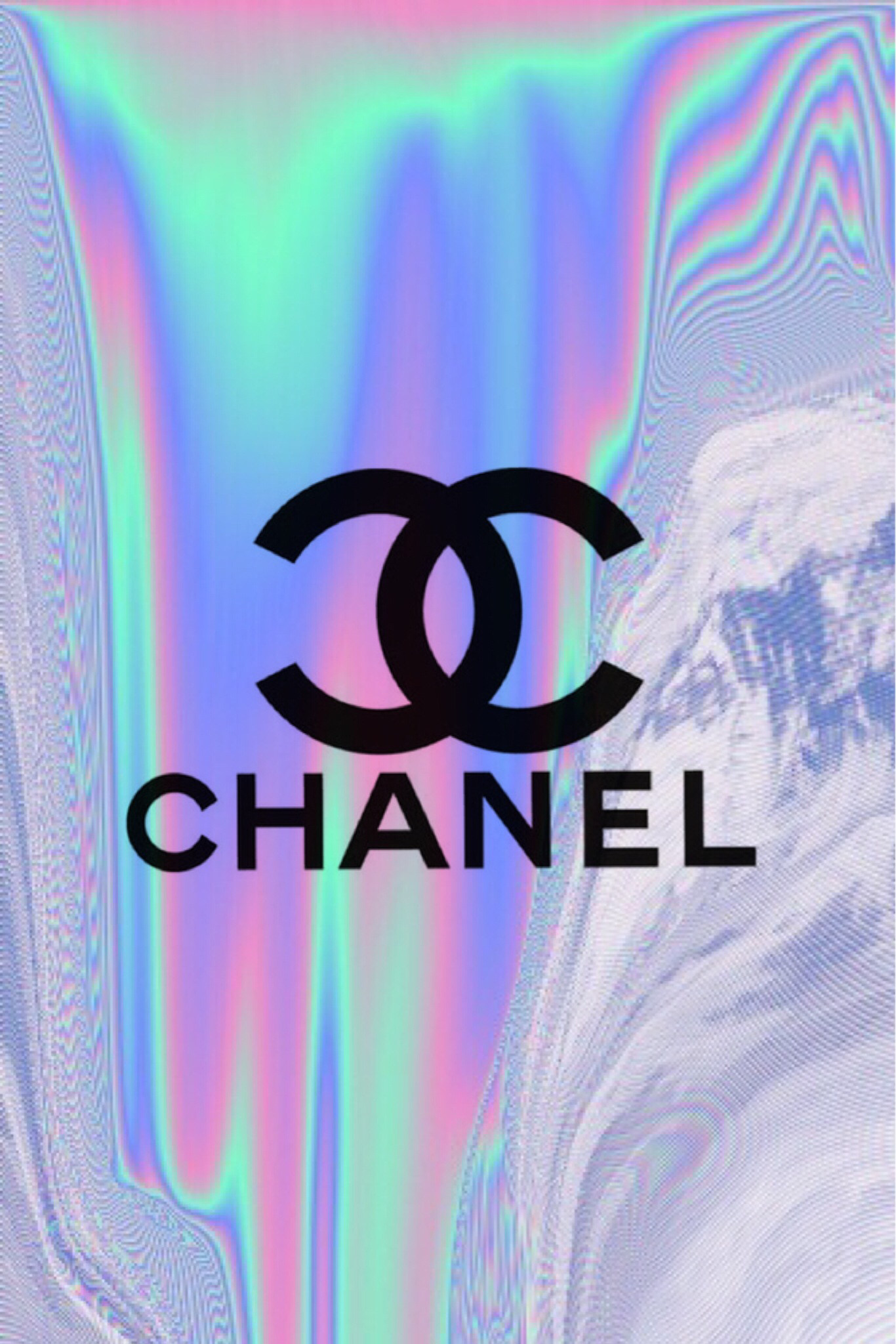 Chanel, Logo, Olografico, sfondo per il tuo computer