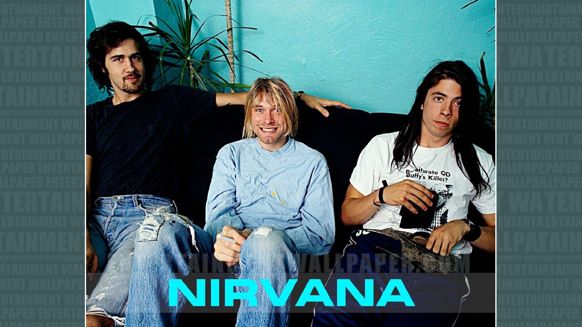 Nirvana, Kurt Cobain, Dave Grohl, Krist Novoselic, Divano, 1920x1080, immagine di sfondo