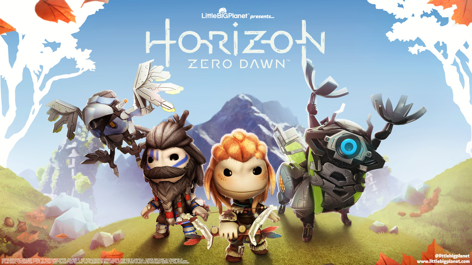 Horizon Zero Dawn, LittleBigPlanet, Sackboy, Logo, 1920x1080, wallpaper desktop