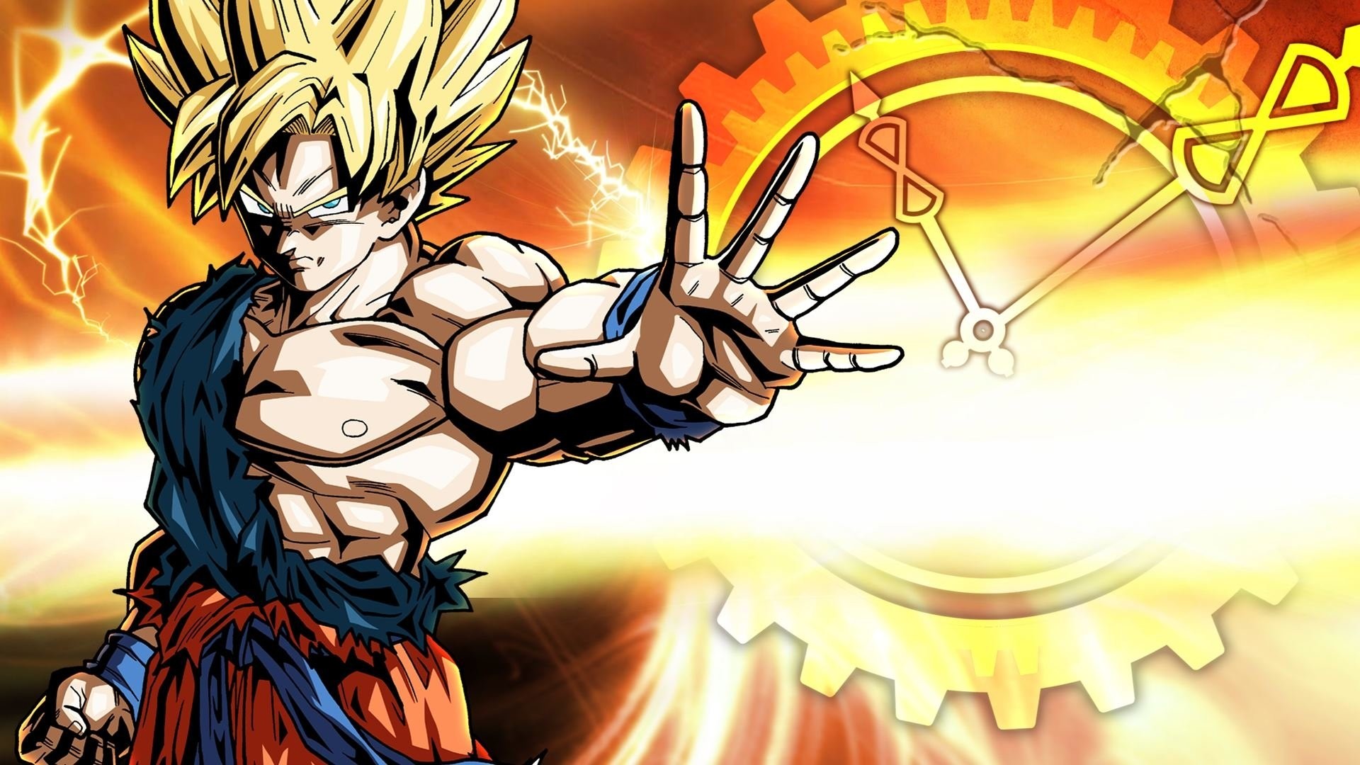 Goku, Super Saiyan, Dragon Ball Z, Energia, Full HD, wallpaper per portatile