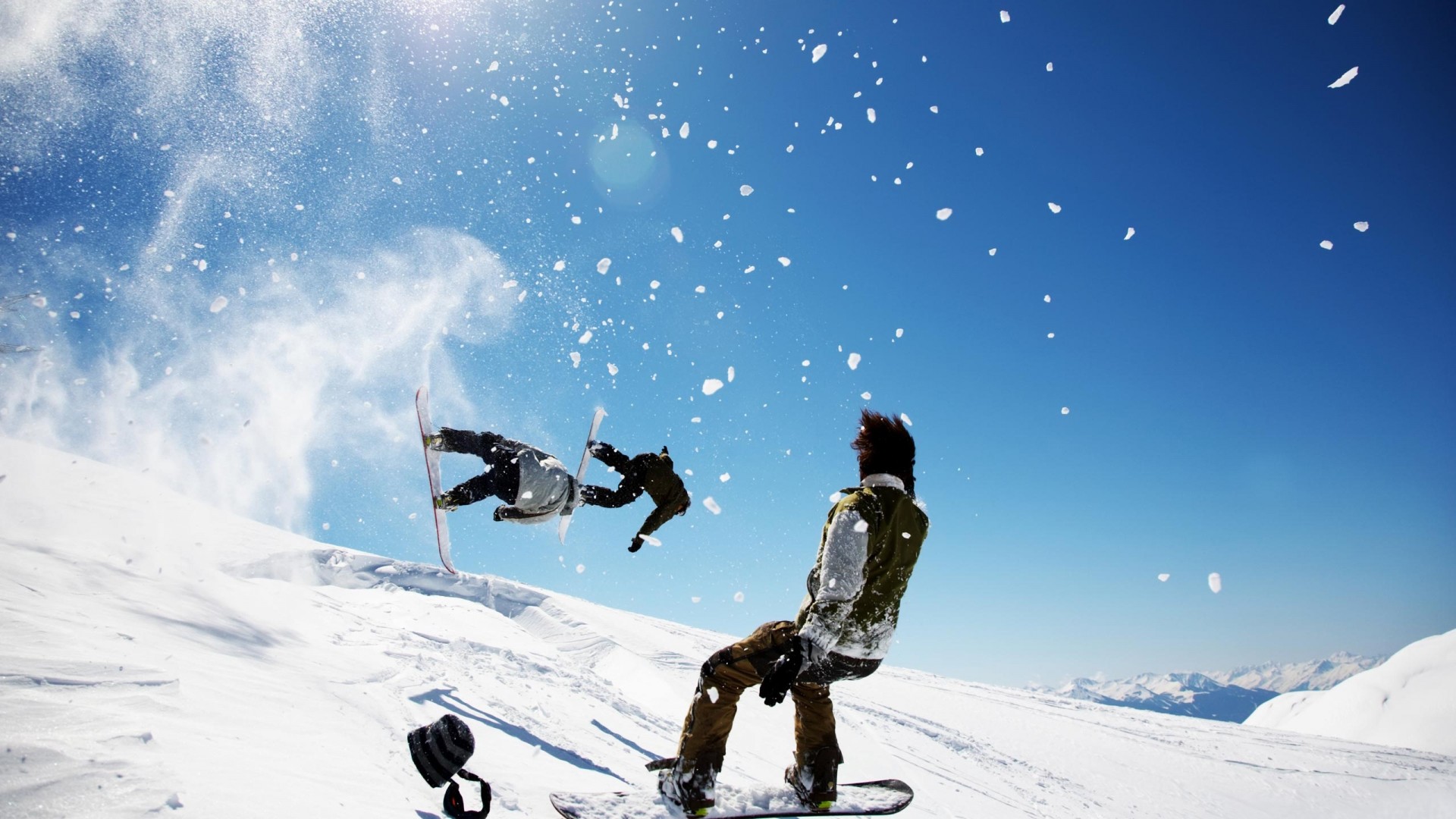 Snowboard, Neve, Montagna, Inverno, wallpaper Samsung S3