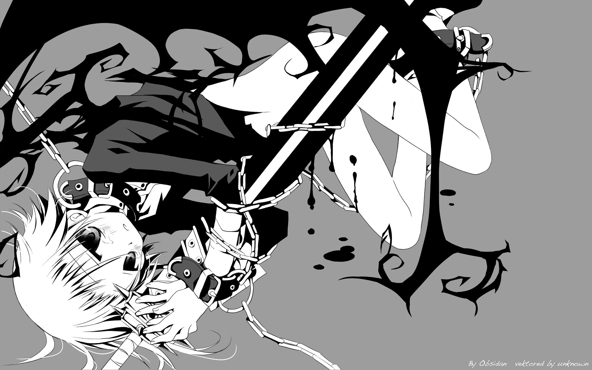 Soul Evans, Soul Eater, Bianco e nero, Anime, 1920x1200, immagine di sfondo