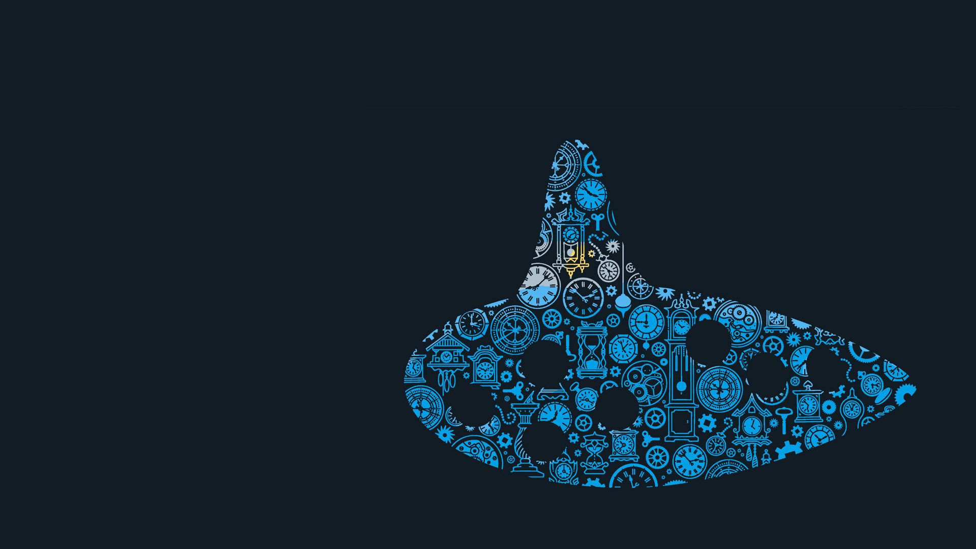 Ocarina del Tempo, The Legend of Zelda, Minimalista, Blu, 1920x1080, immagine di sfondo