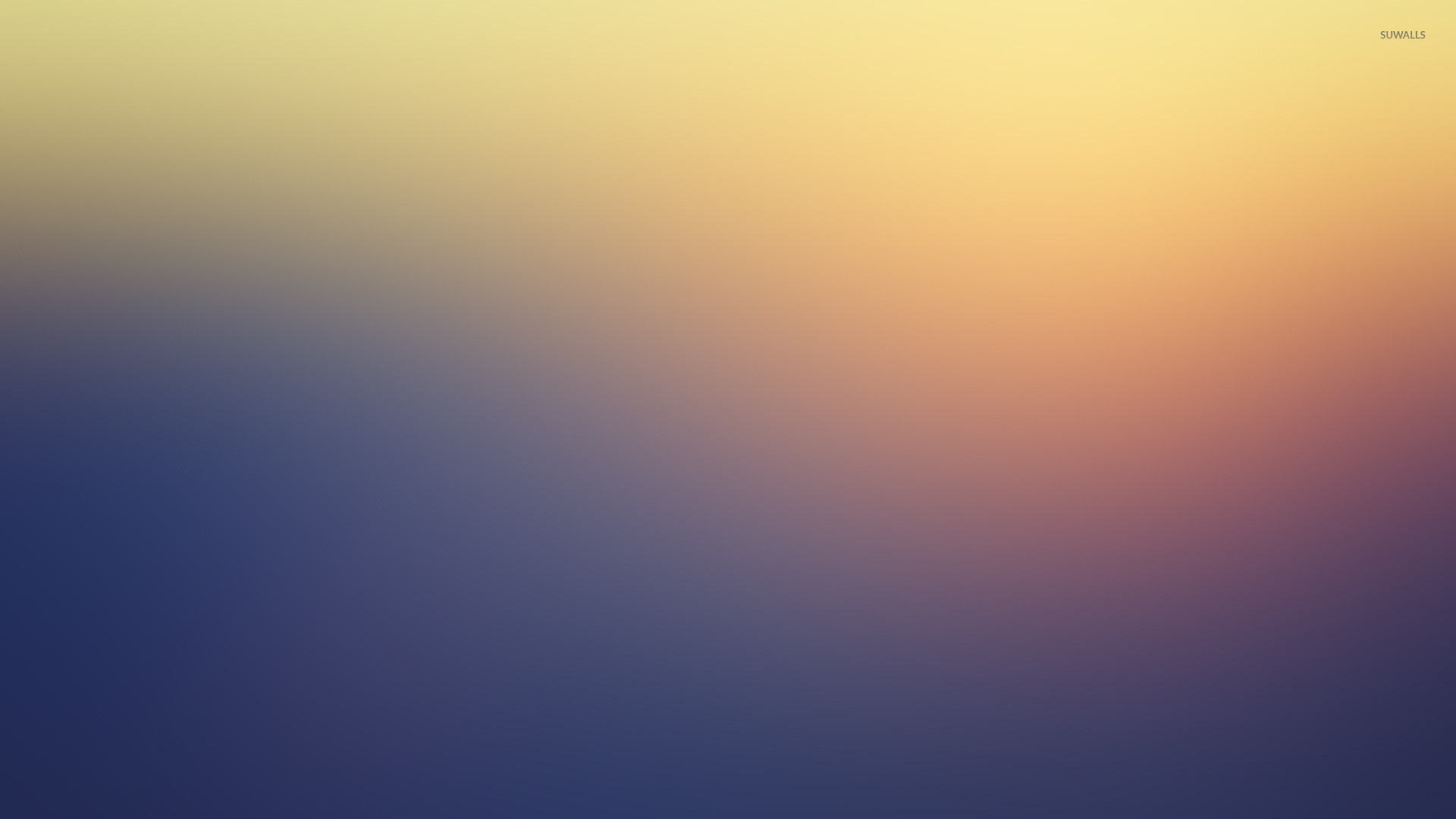 Sfocatura, Giallo, Blu notte, Tramonto, Full HD, wallpaper per PC