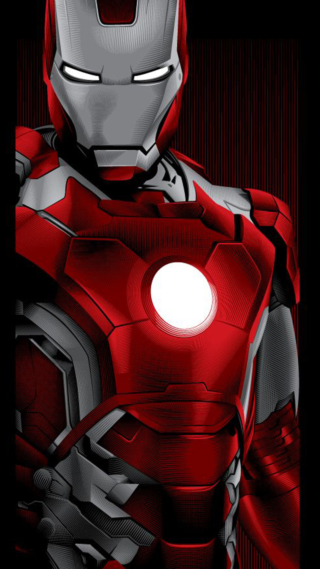 Iron Man, Mark II, Armatura argento, Reattore Arc, Full HD, sfondo verticale per cellulare