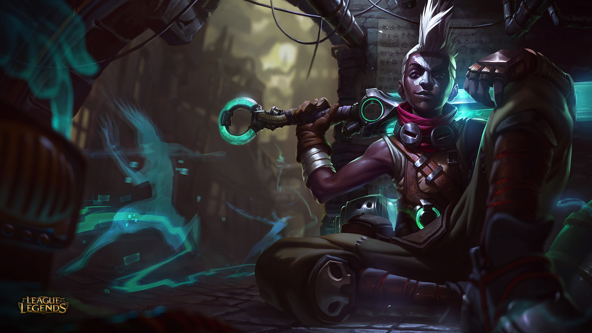 Ekko, League of Legends, Zaun, Toni verdi, Full HD, sfondo desktop