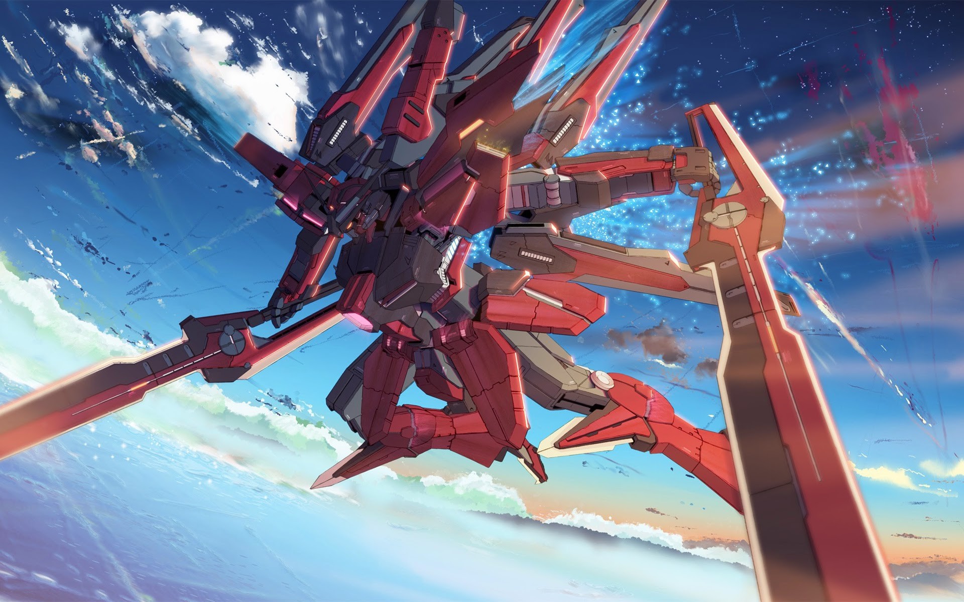 Mecha, Gundam, Cielo, 1920x1200, sfondo MacBook Pro