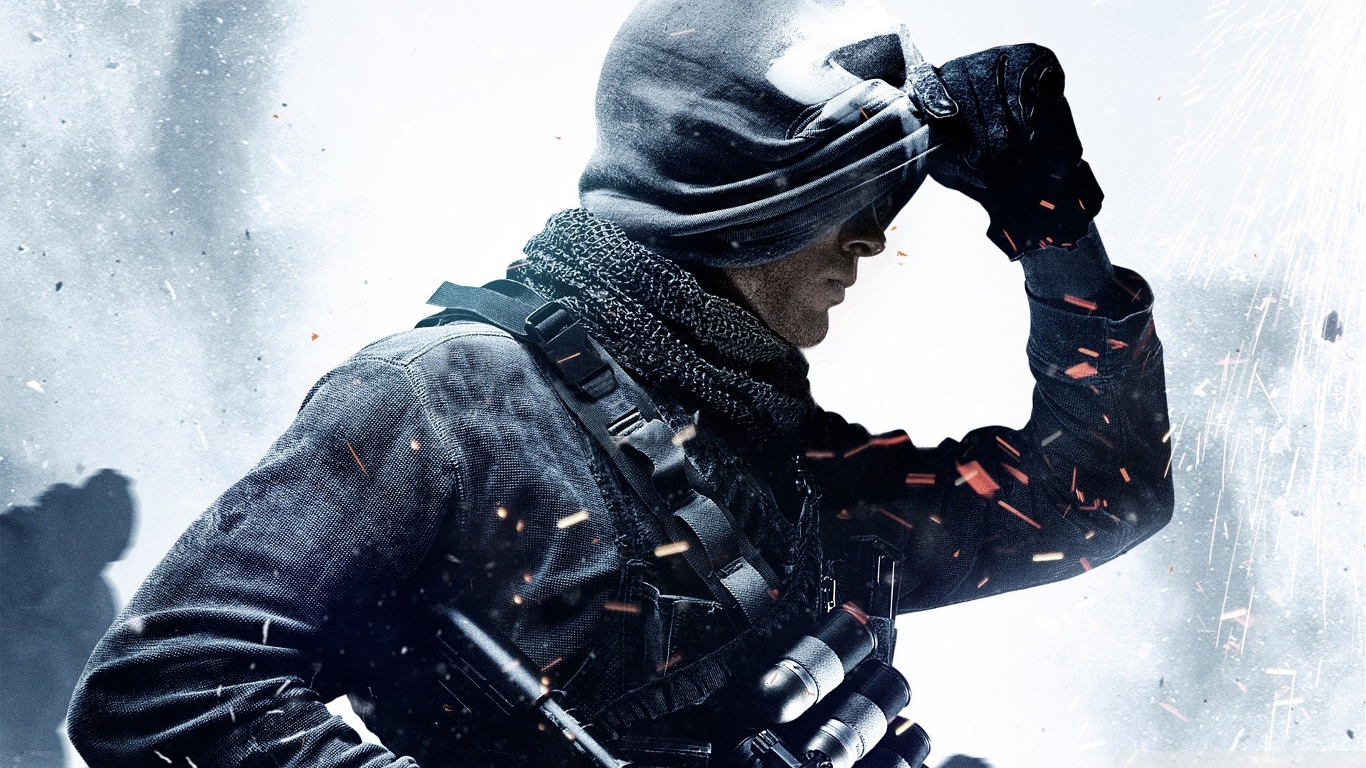 Call of Duty: Ghosts, Call of Duty, Soldato, Cappuccio, Neve, Full HD 1080p, sfondo desktop