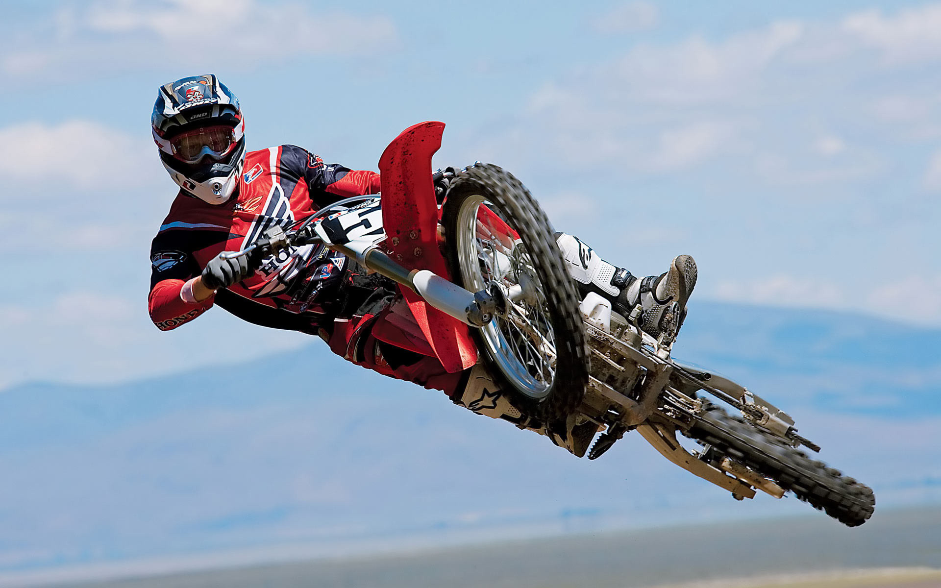 Motocross, Freestyle, Salto, Pilota, Full HD, wallpaper per computer