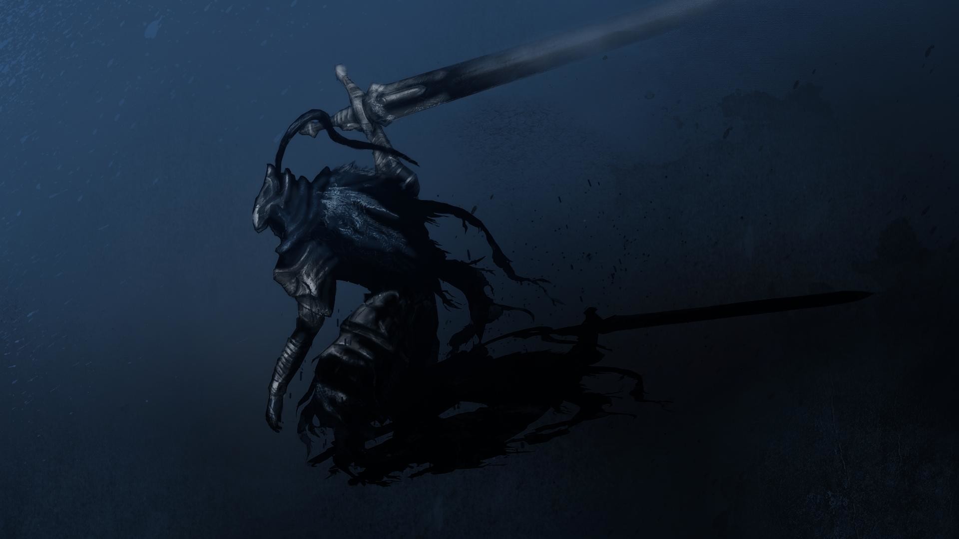 Artorias, Dark Souls, Abisso, Blu scuro, 1920x1080, immagine di sfondo