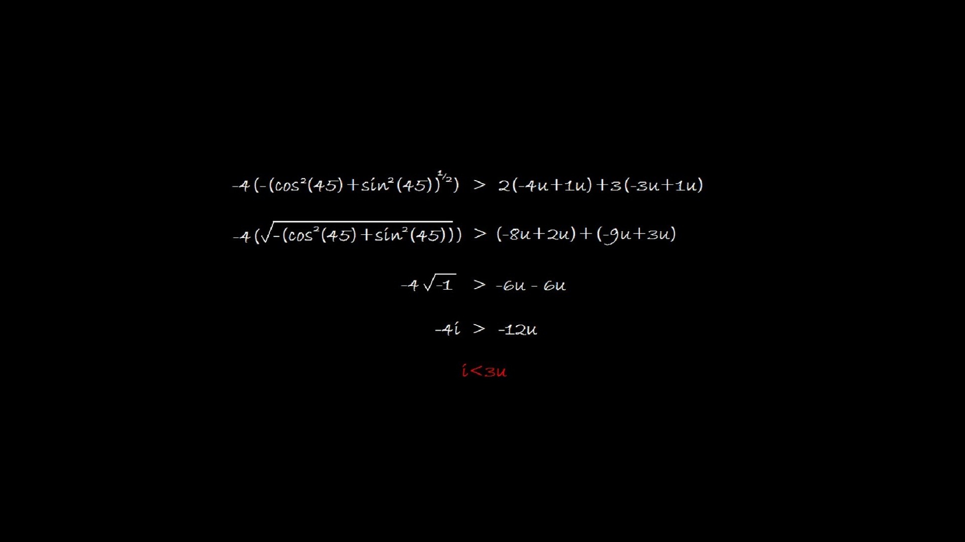 Equazione, Trigonometria, Sfondo nero, Full HD, wallpaper per PC