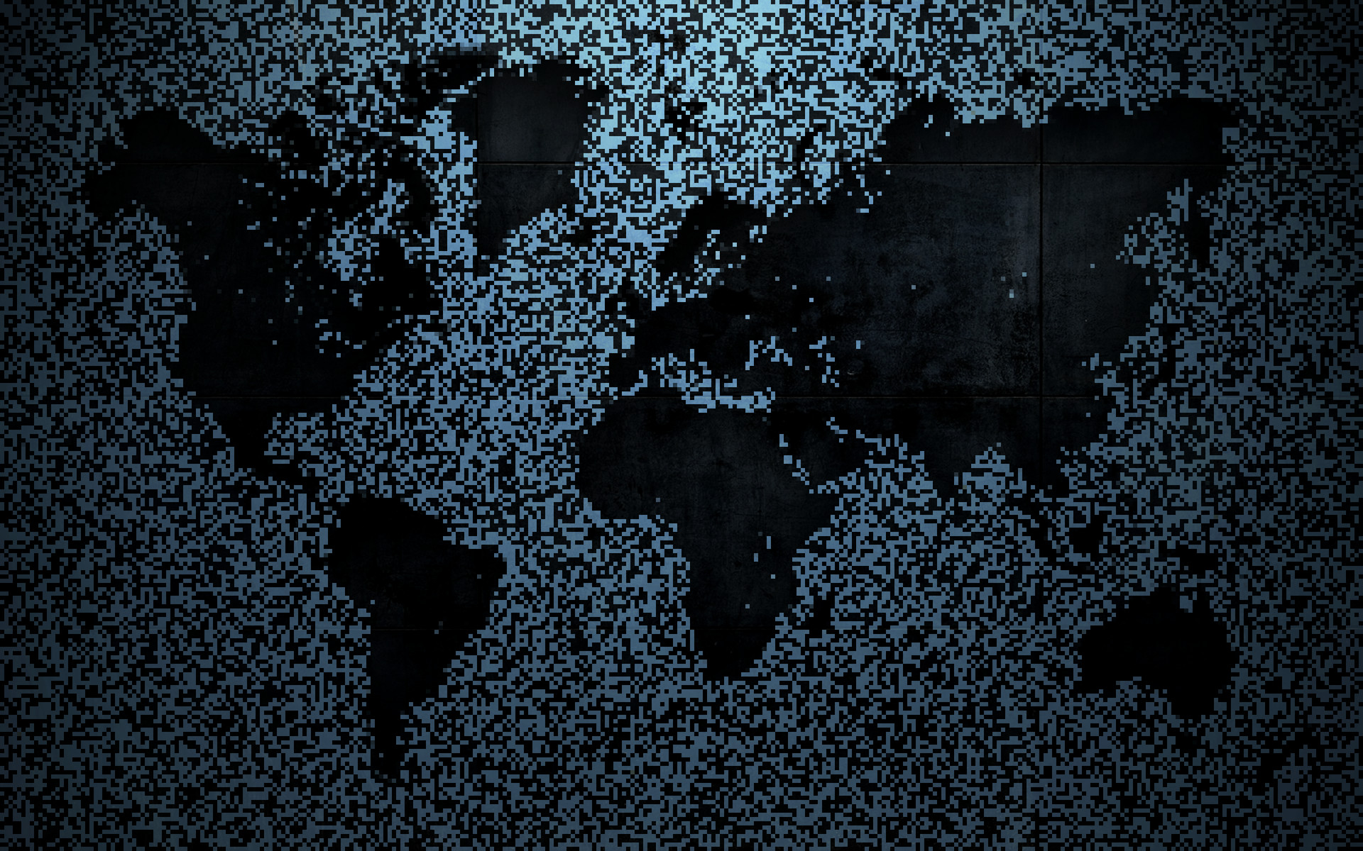 Mappa del mondo, Pixel, Toni scuri, 1920x1200, sfondo MacBook Pro