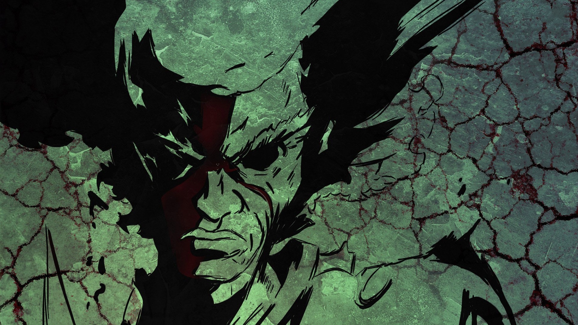 Afro Samurai, Anime, Verde, Primo piano, 16:9 Full HD, sfondo widescreen