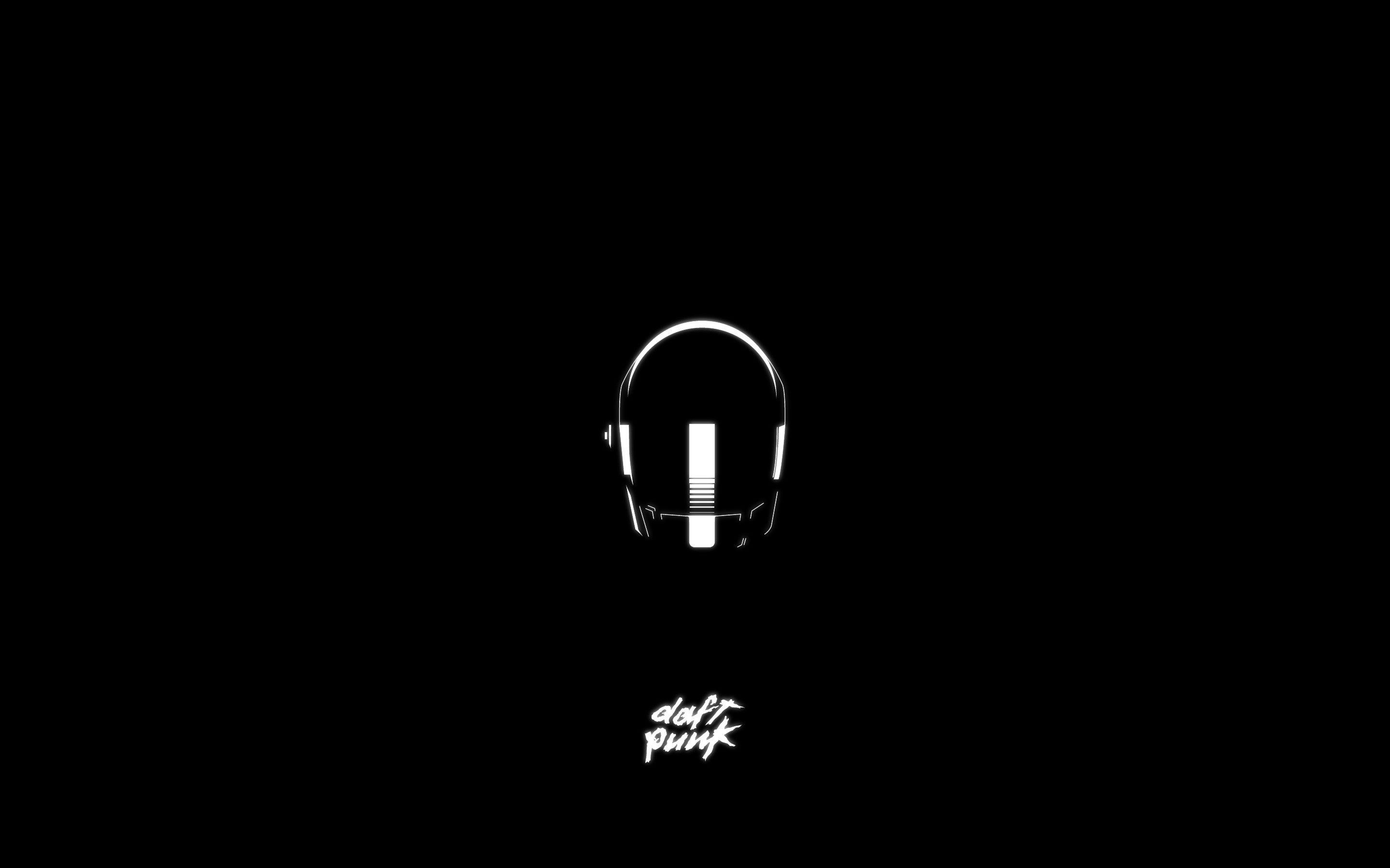 Daft Punk, Logo, Casco, Minimalista, 2880x1800, sfondo MacBook Pro