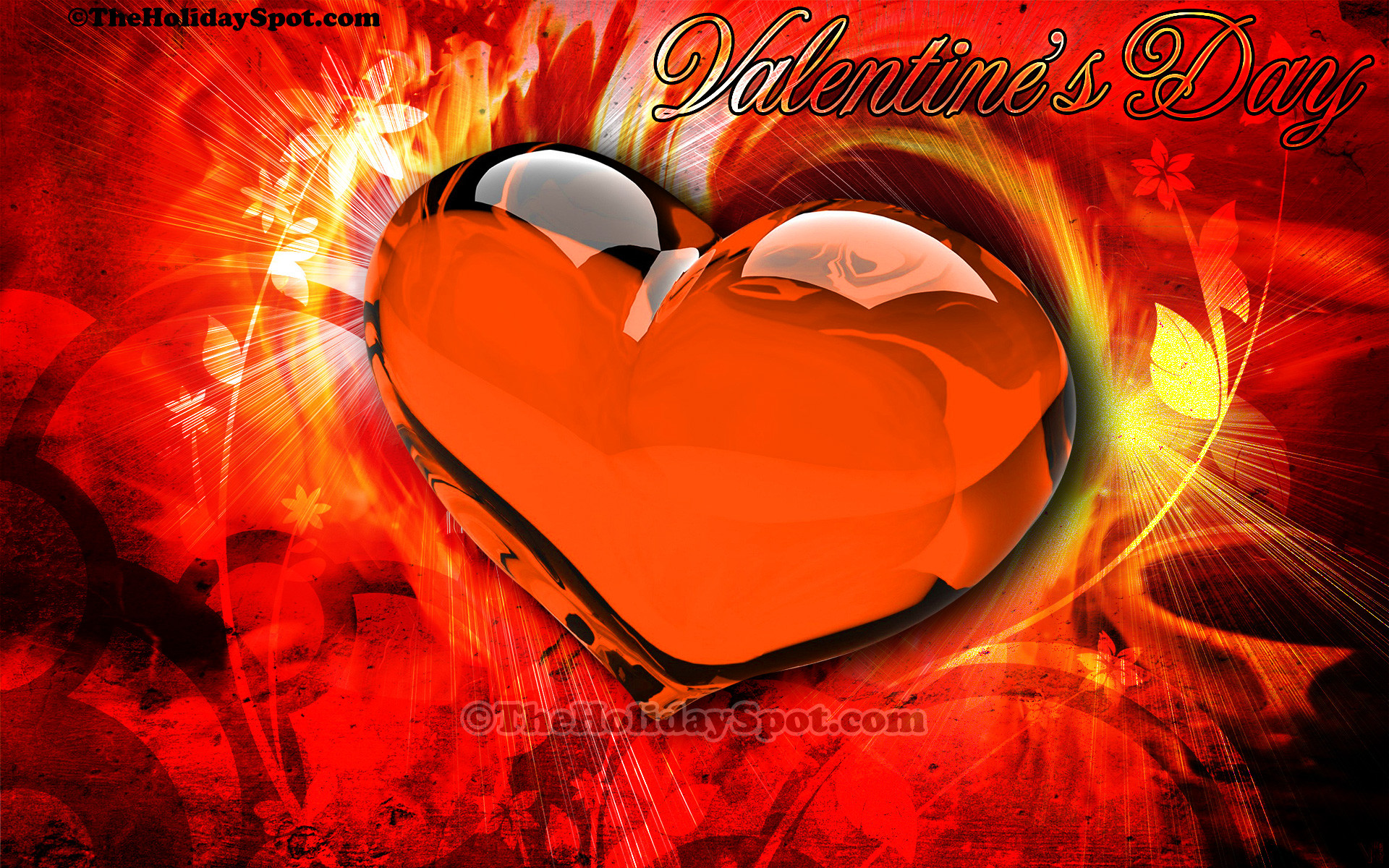 San Valentino, Cuore, Arancione, Rosso, 1920x1200, sfondo MacBook Pro