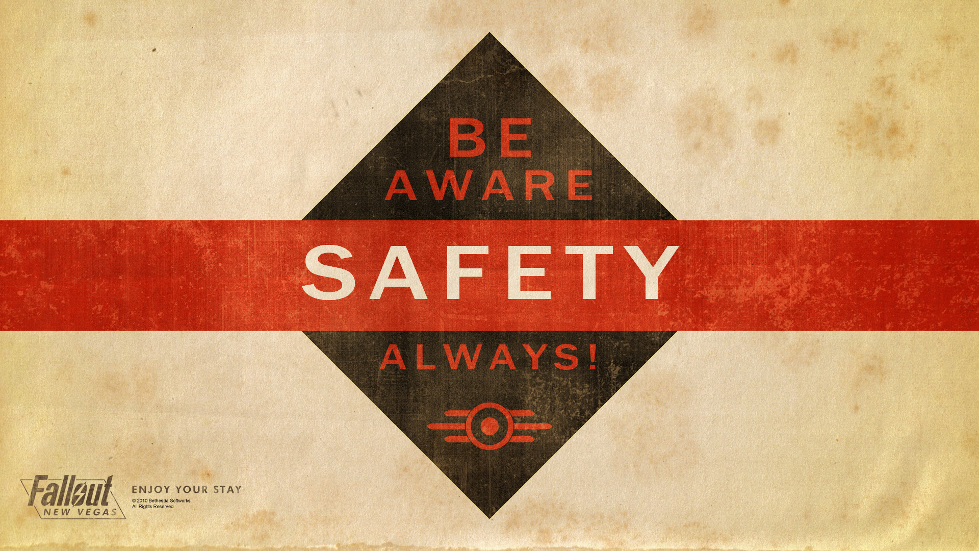 Vault-Tec, Fallout: New Vegas, Poster sicurezza, Retro, 1920x1080, sfondo per PC