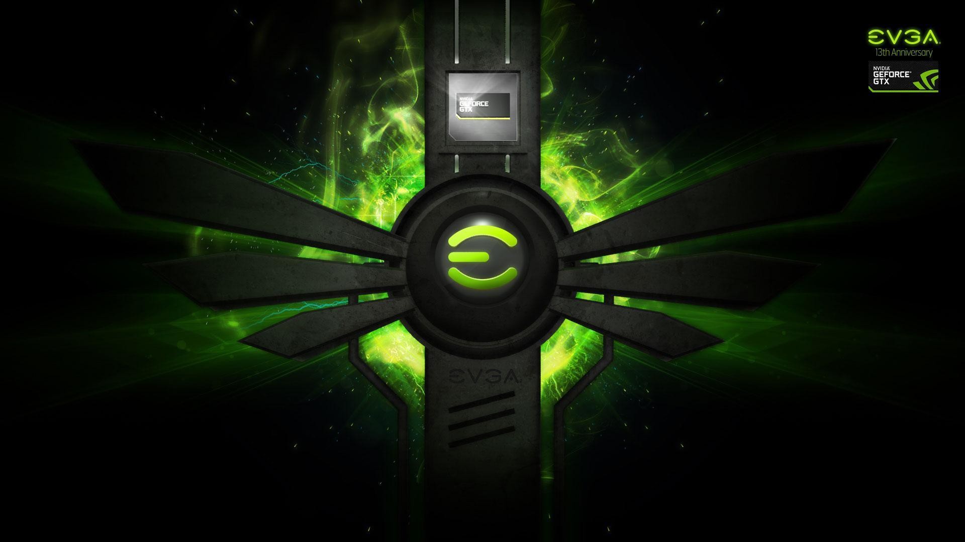 EVGA, Nvidia, Verde, Fantascienza, 1920x1080, sfondo per PC