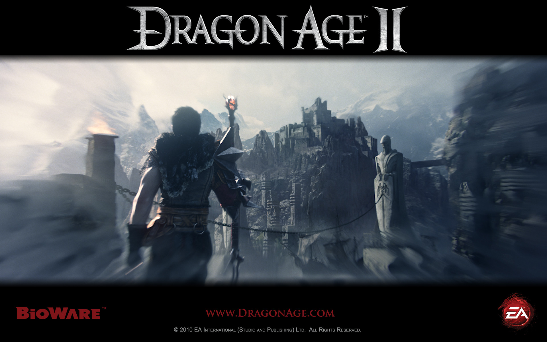 Dragon Age II, Kirkwall, Città, Logo, BioWare, 1920x1200, sfondo MacBook Pro