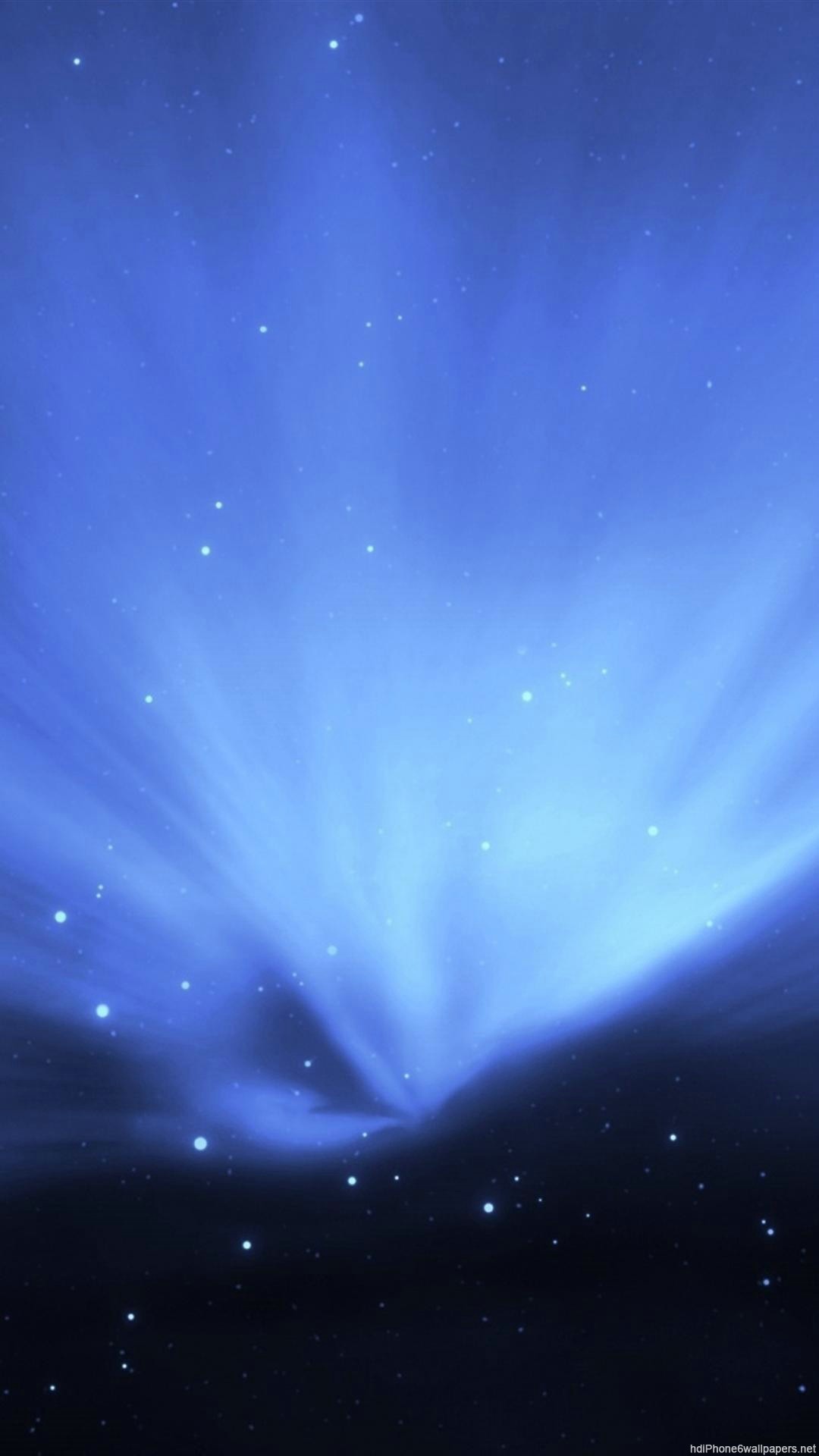 Aurora, Blu, Stelle, Mac OS X, schermata di blocco iPhone 6