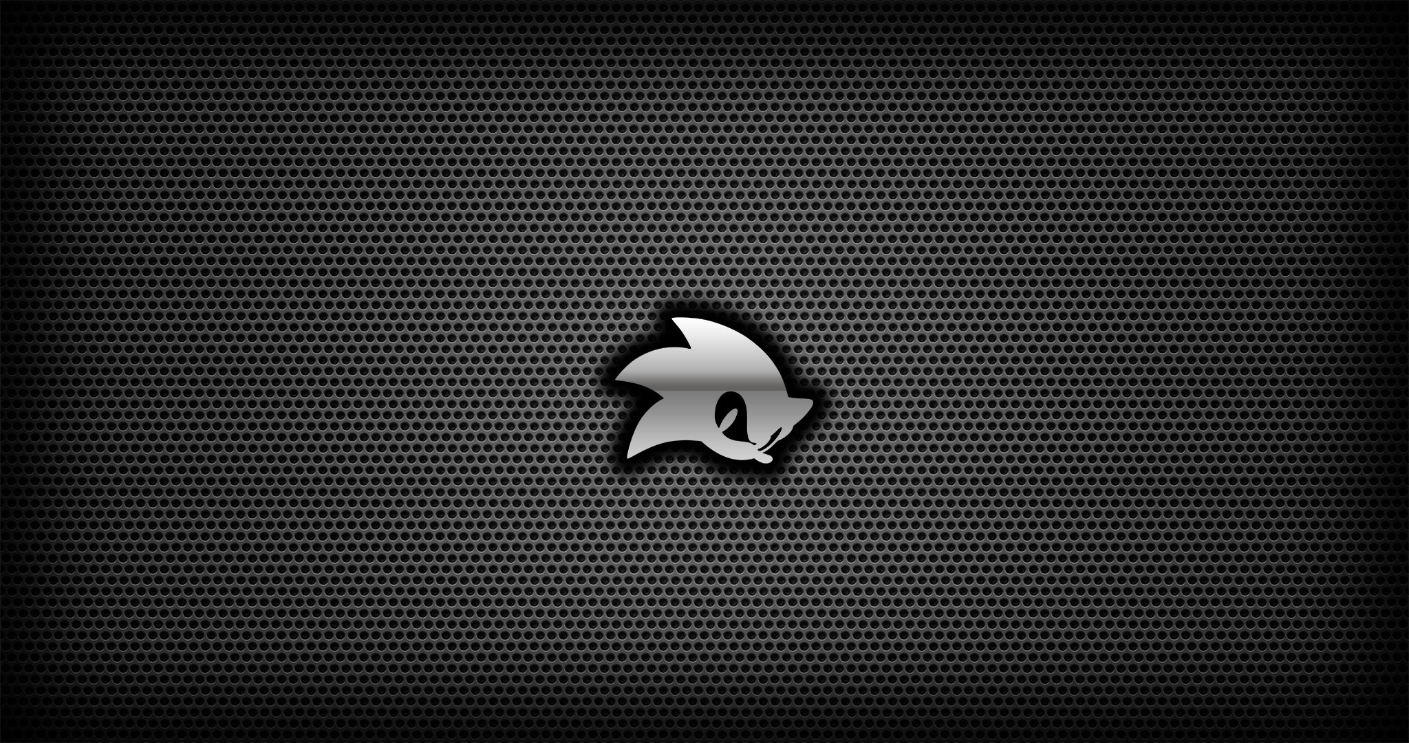 Sonic, Logo, Fibra di carbonio, Grigio, Full HD, sfondo per PC