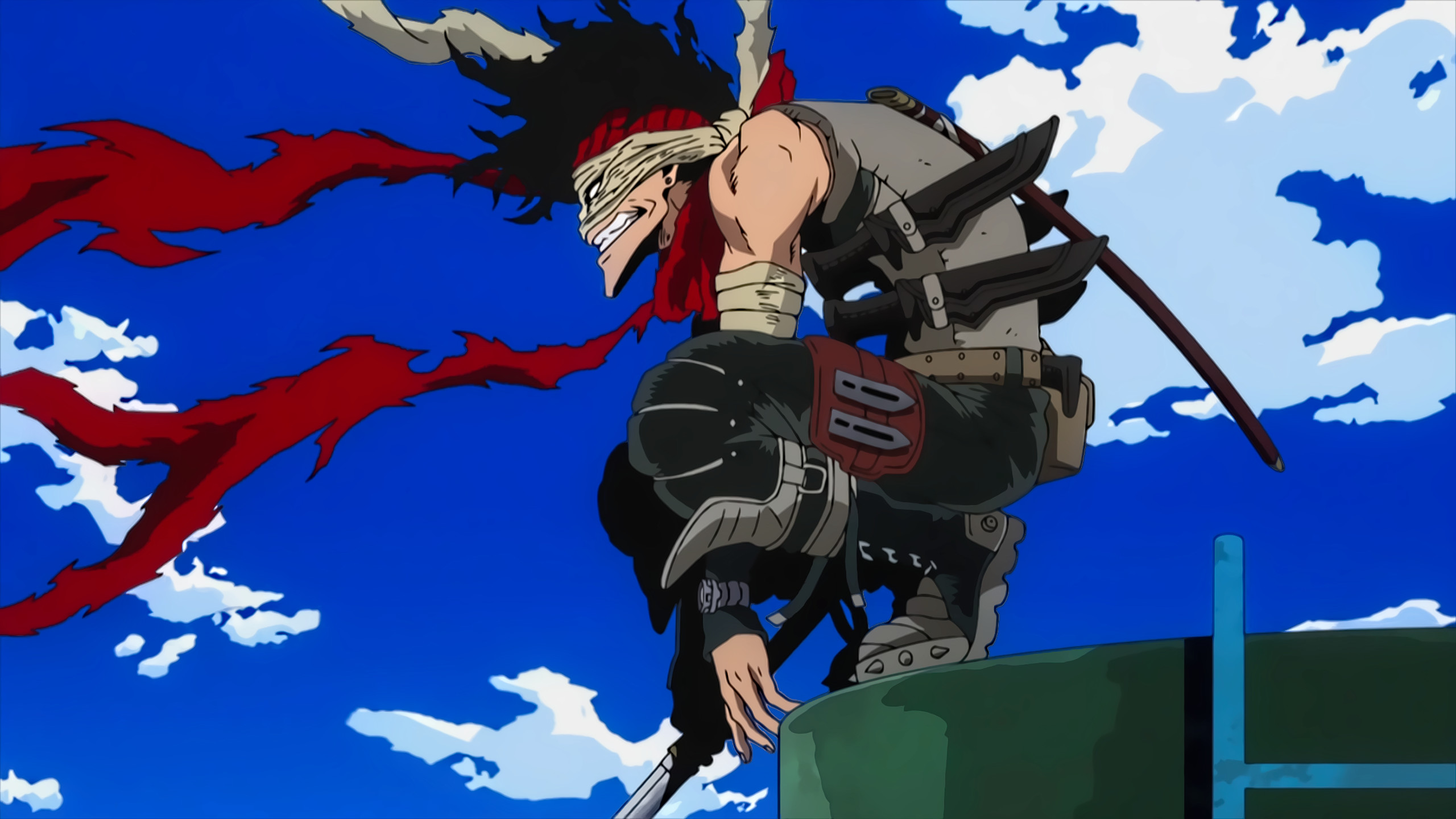 Stain, Hero Killer, My Hero Academia, Sciarpa rossa, Cielo, 2K, sfondo per portatile