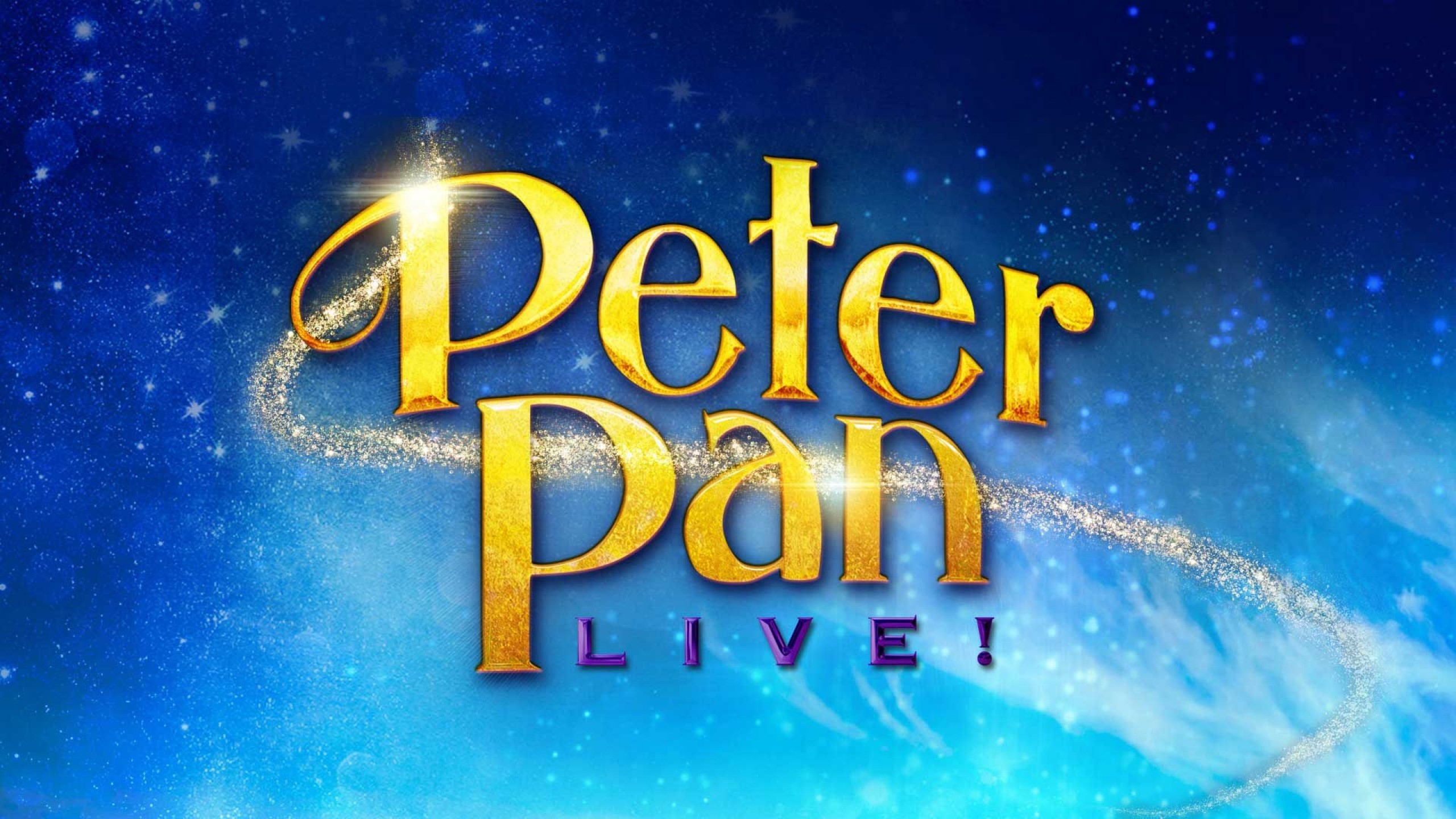 Peter Pan Live!, Logo, NBC, Blu, 2560x1440, immagine di sfondo