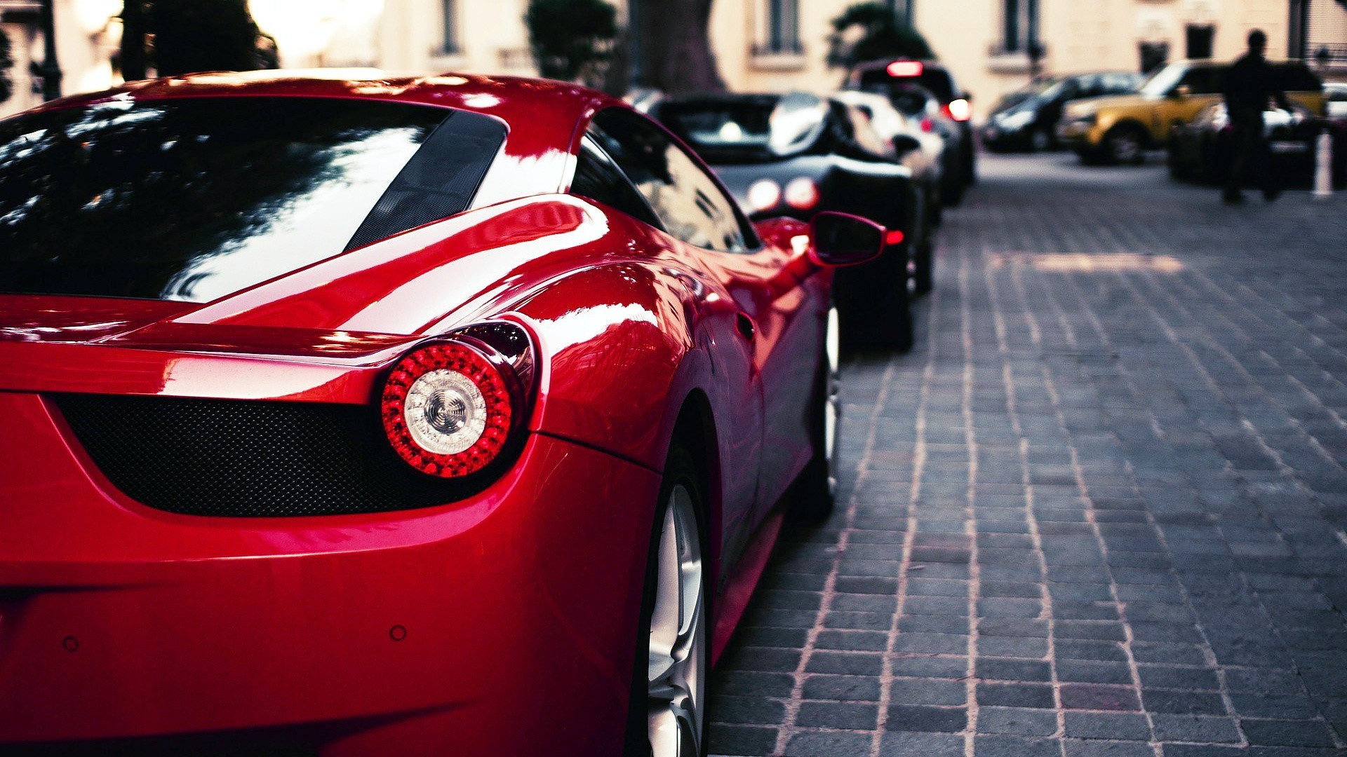 Ferrari 458 Italia, Fanale posteriore, Rosso, Strada, 1920x1080, sfondo per PC
