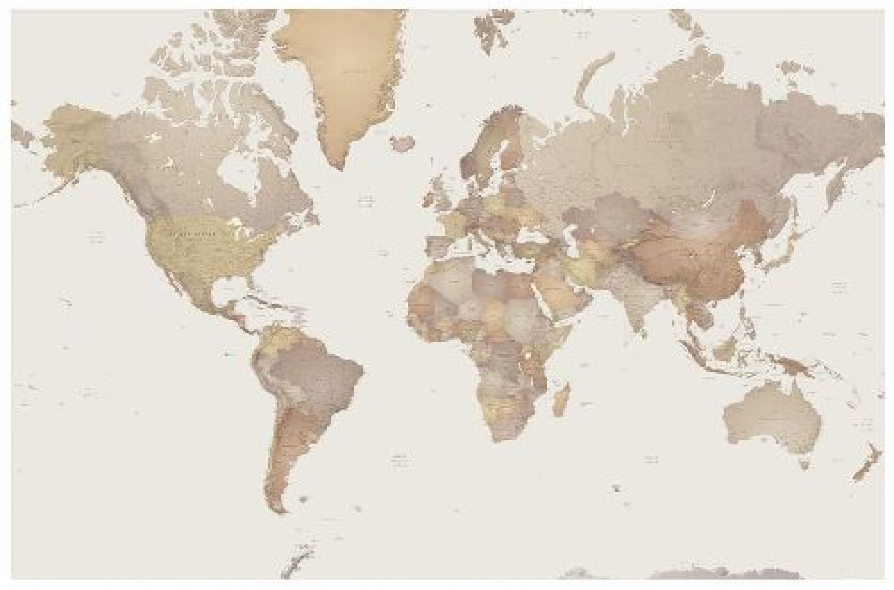 Mappa del mondo, Toni seppia, Minimalista, 2K, sfondo Windows 11
