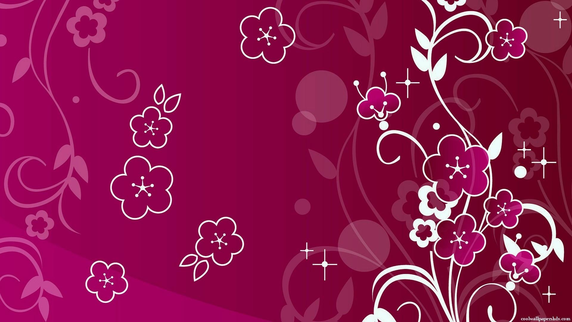 Fiori, Floreale, Magenta, 1920x1080, immagine di sfondo