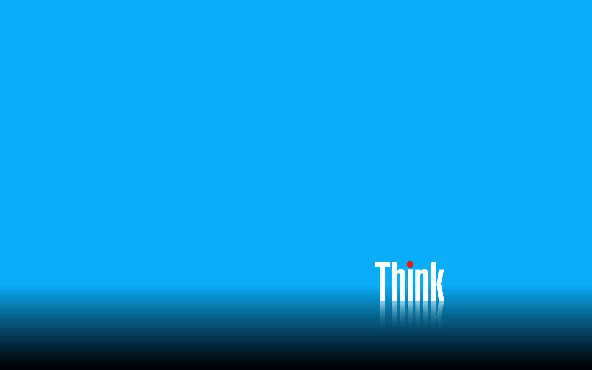 Lenovo ThinkPad, Think, Azzurro, Minimalista, Full HD, sfondo Windows 8