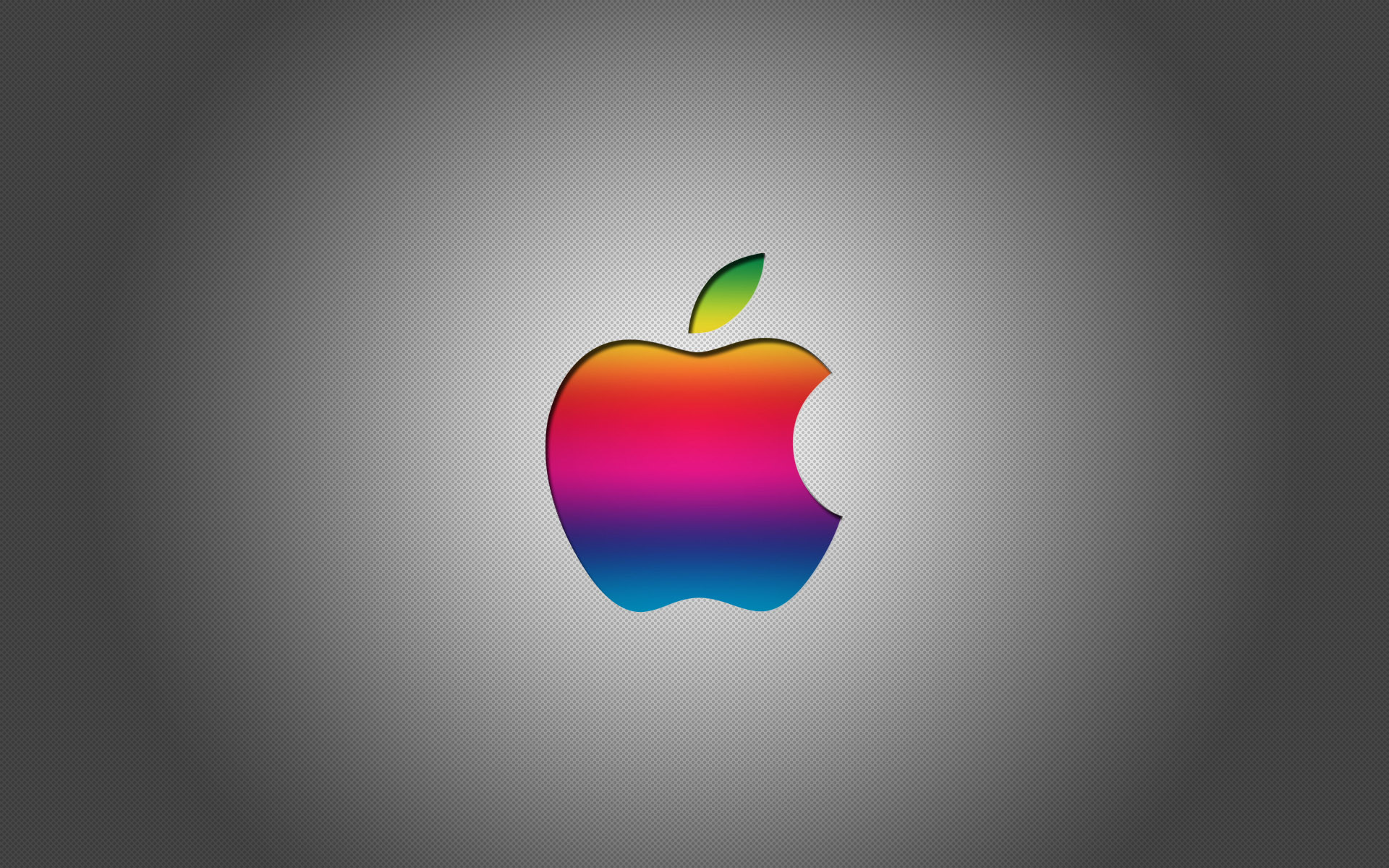 Logo Apple, Sfumatura arcobaleno, Grigio, 1920x1200, sfondo per PC