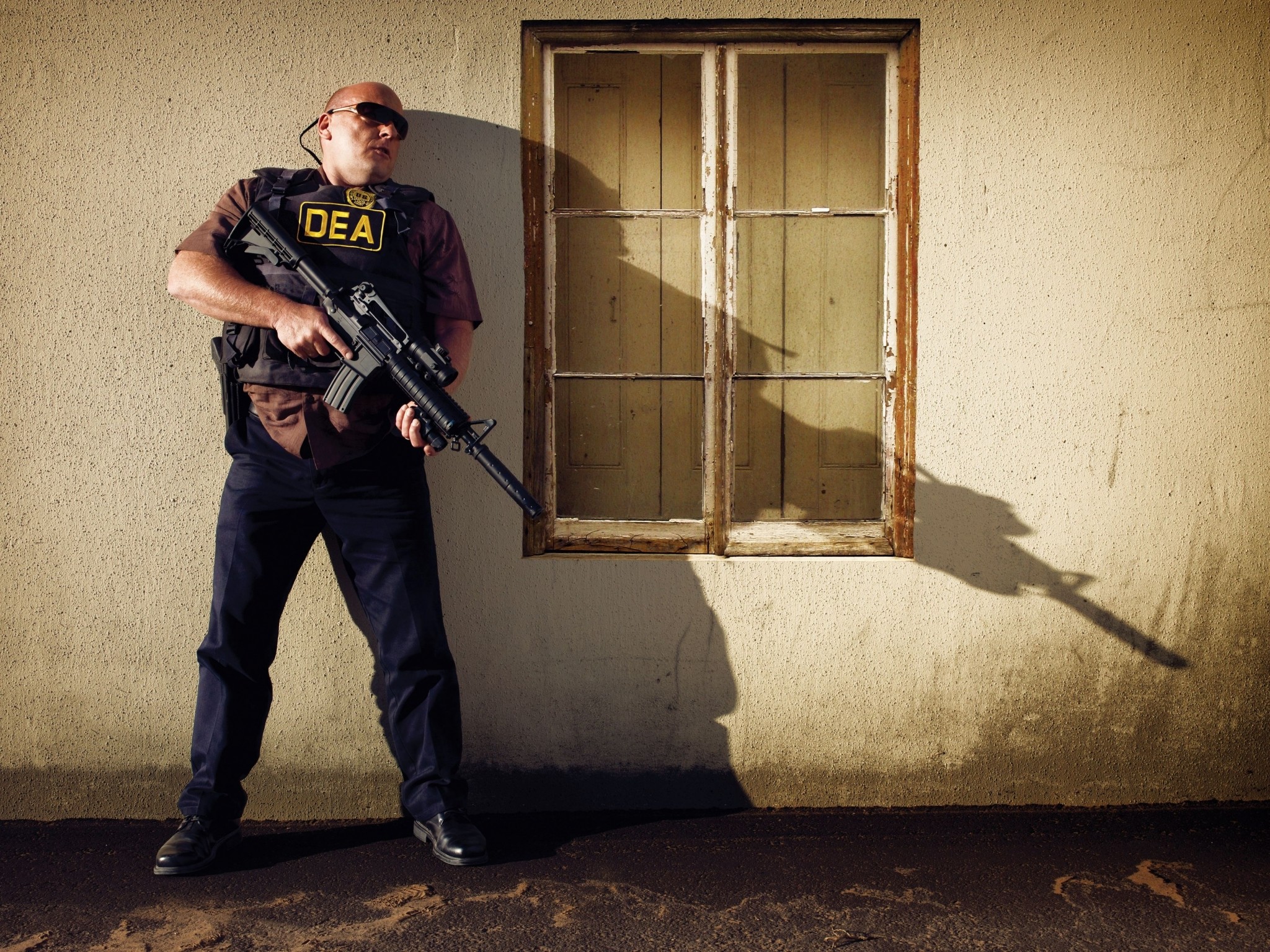 Hank Schrader, Dean Norris, Breaking Bad, DEA, Fucile, sfondo per iPad e tablet