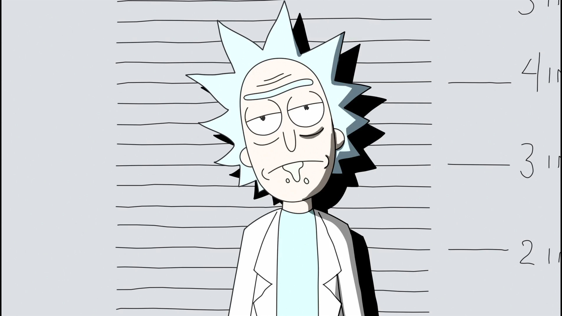 Rick Sanchez, Foto segnaletica, Rick and Morty, Full HD, sfondo per PC