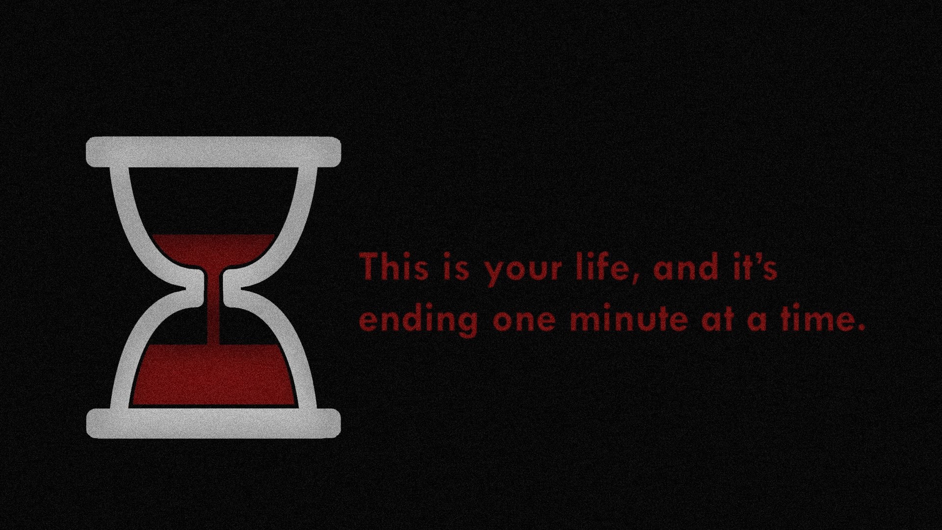Fight Club, Clessidra, This is your life, Citazione, Full HD, sfondo Windows 11