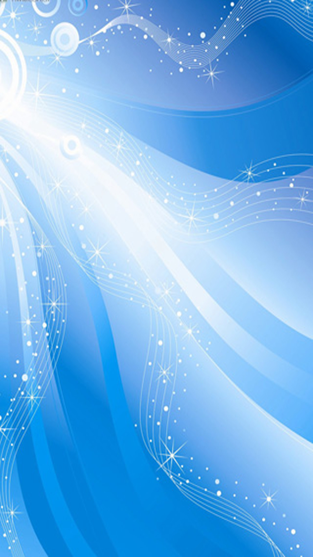 Onde luminose, Azzurro, Astratto, Brillantini, sfondo schermata di blocco Galaxy S5