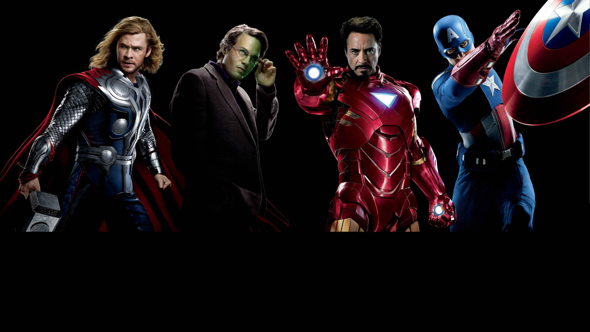 Thor, Bruce Banner, Iron Man, Capitan America, The Avengers, Full HD, sfondo Windows 11