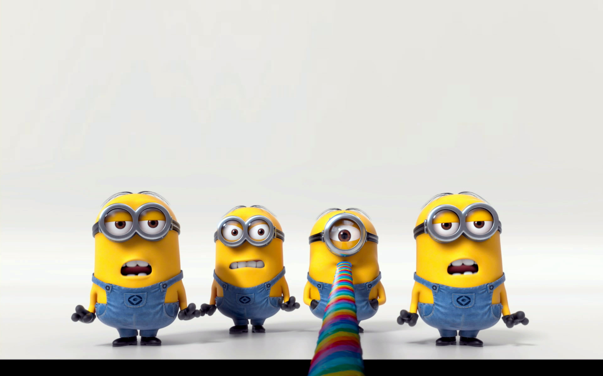 Minions, Lecca-lecca arcobaleno, Cattivissimo me, 1920x1200, sfondo per PC