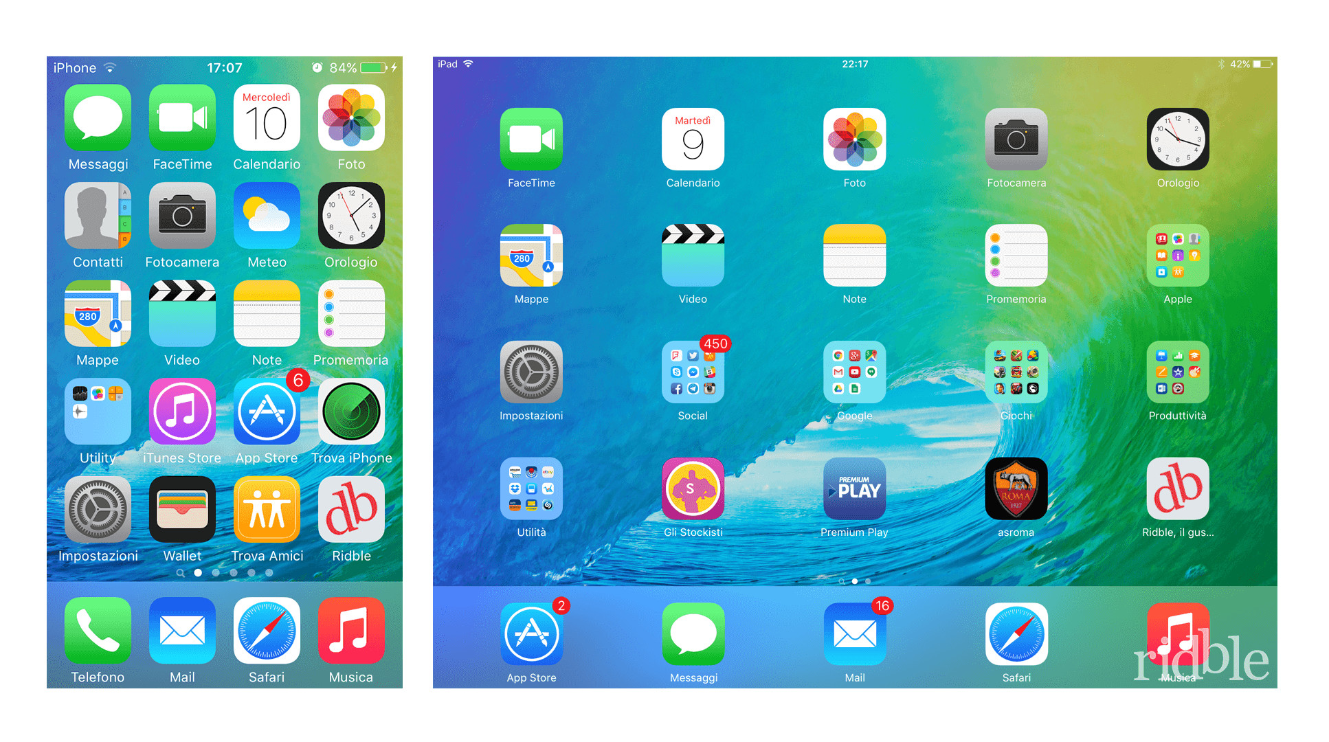iOS 9, Schermata Home, iPhone, iPad, Full HD, sfondo per PC