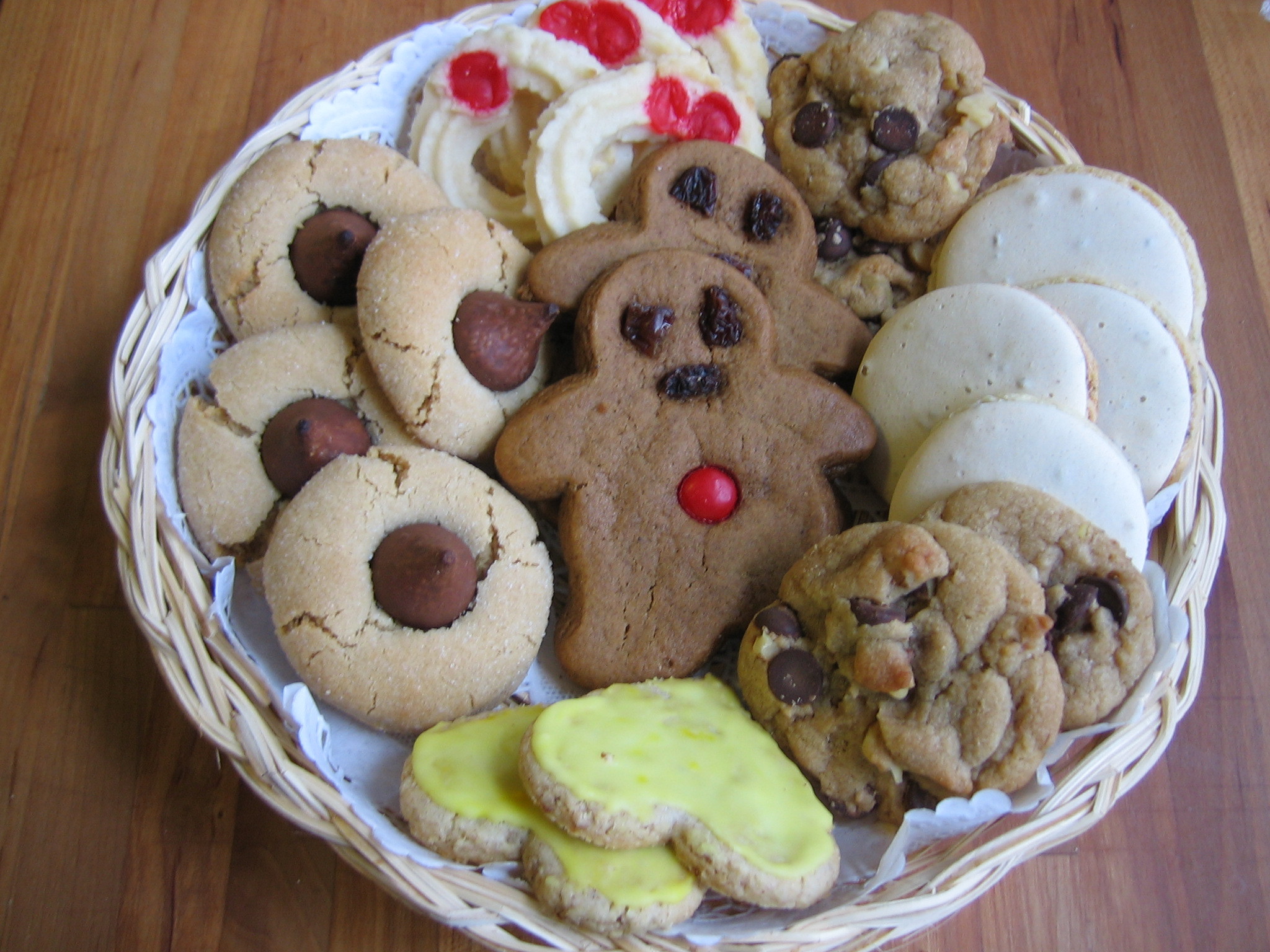Biscotti, Omino di pan di zenzero, Cesto, Cookies, Full HD, schermata di blocco iPad