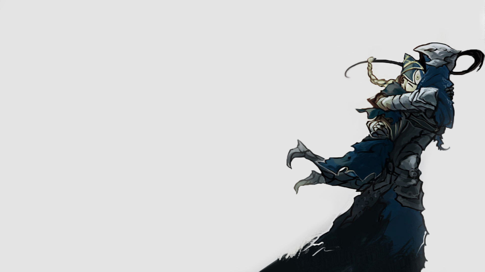 Artorias, Dark Souls, Sfondo grigio, Full HD, wallpaper per PC