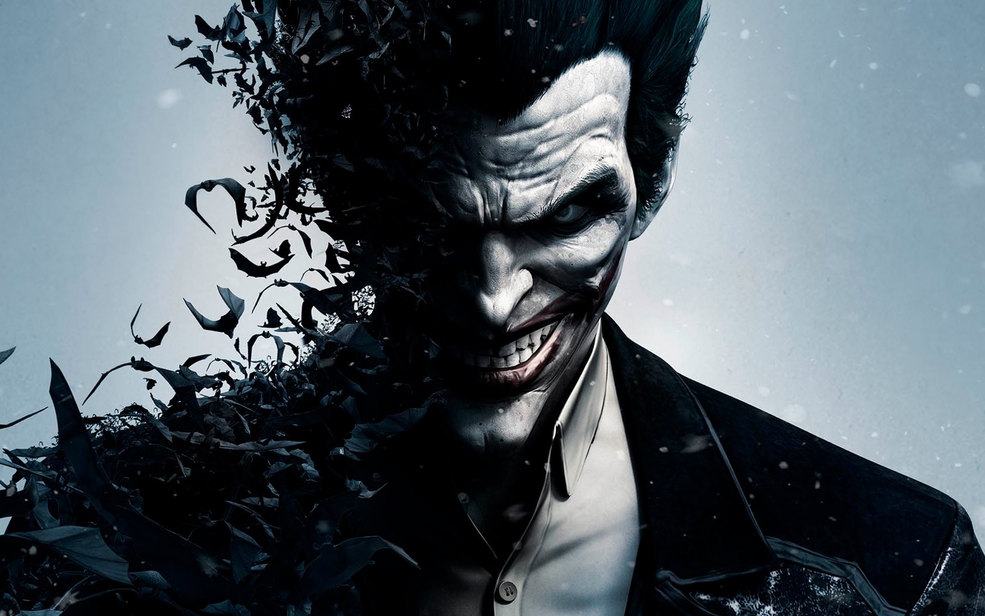 Joker, Batman: Arkham Origins, Pipistrelli, Videogioco, Full HD, sfondo desktop