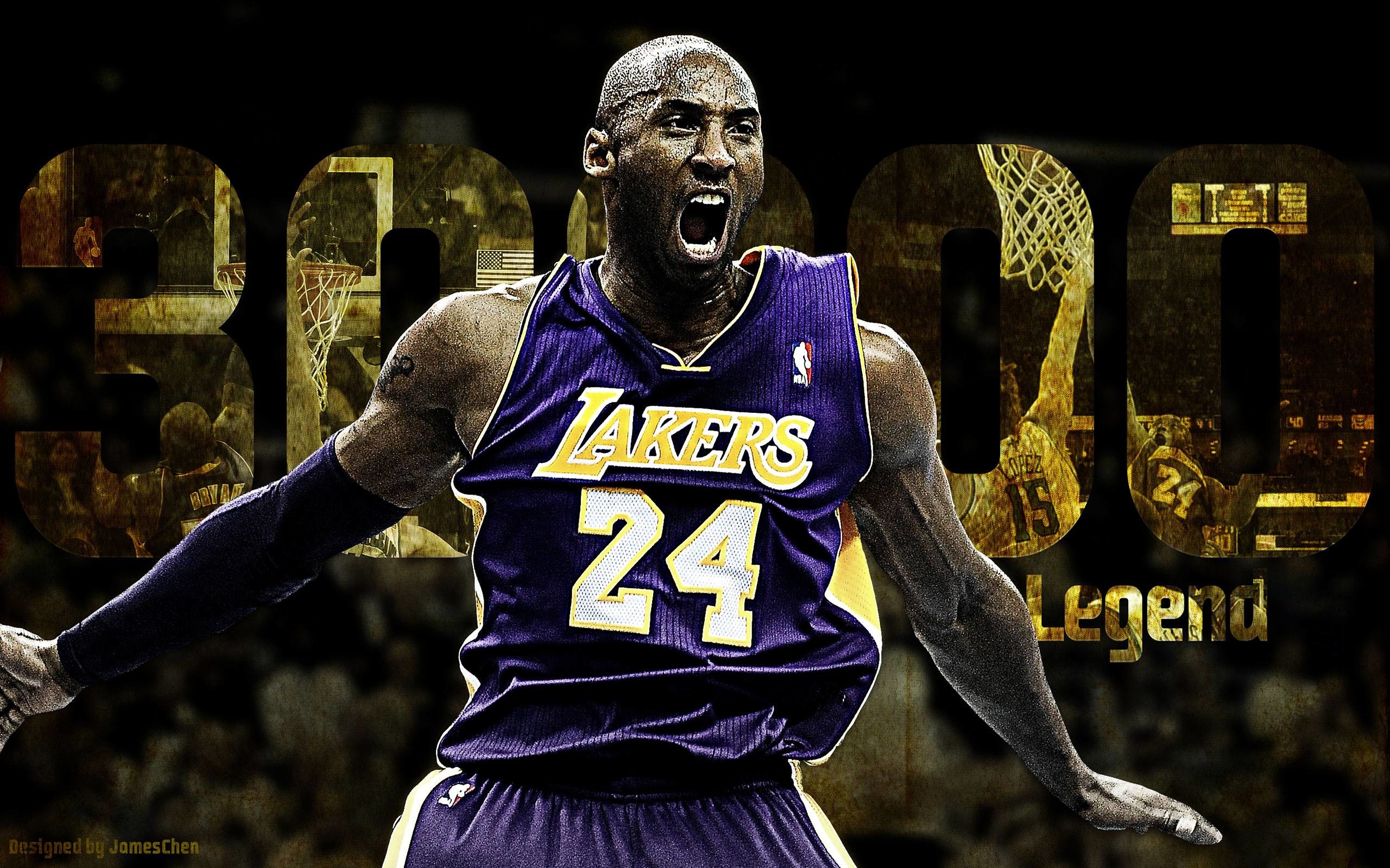 Kobe Bryant, Los Angeles Lakers, 30.000 punti, Leggenda, 2560x1600, sfondo per PC