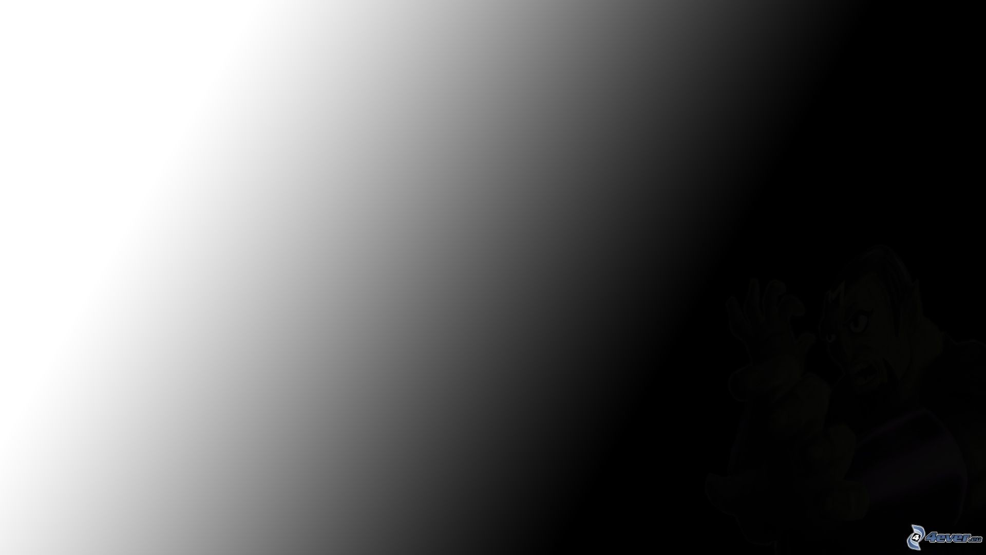 Sfumatura, Bianco e nero, Gradiente, Minimalismo, 1920x1080, immagine di sfondo