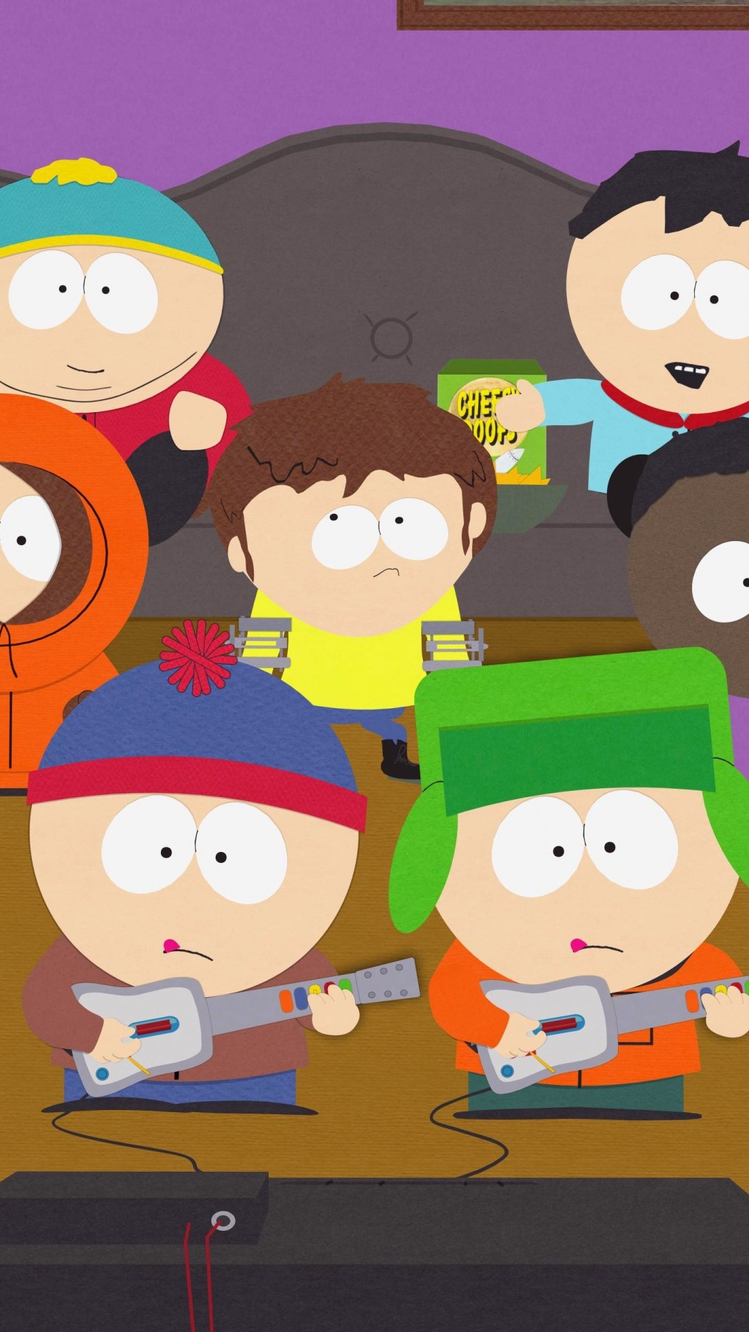 South Park, Stan Marsh, Kyle Broflovski, Eric Cartman, Chitarre, schermata di blocco smartphone