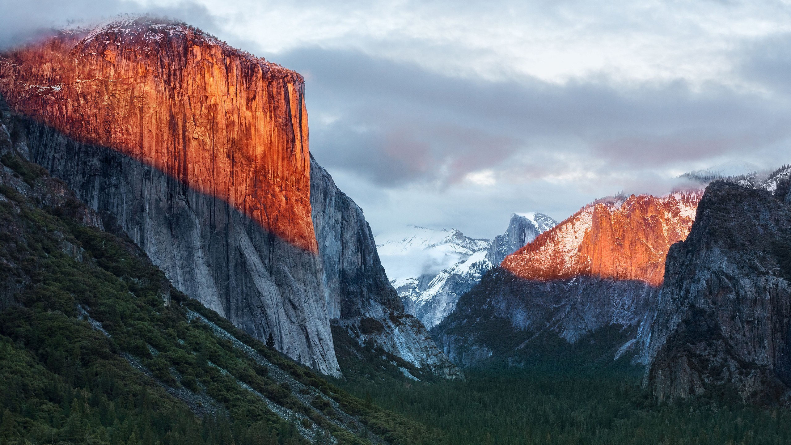 El Capitan, Yosemite, OS X El Capitan, Montagne, Valle, 2560x1440, sfondo per PC