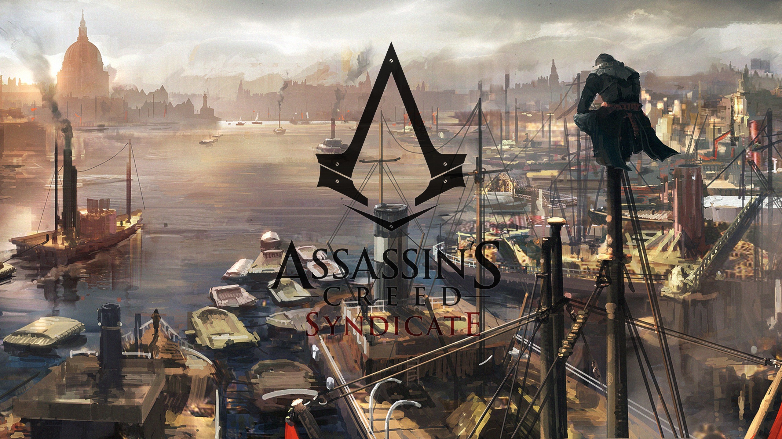 Assassin's Creed Syndicate, Londra, Tamigi, Simbolo degli Assassini, Vittoriano, Città, sfondo 1440p