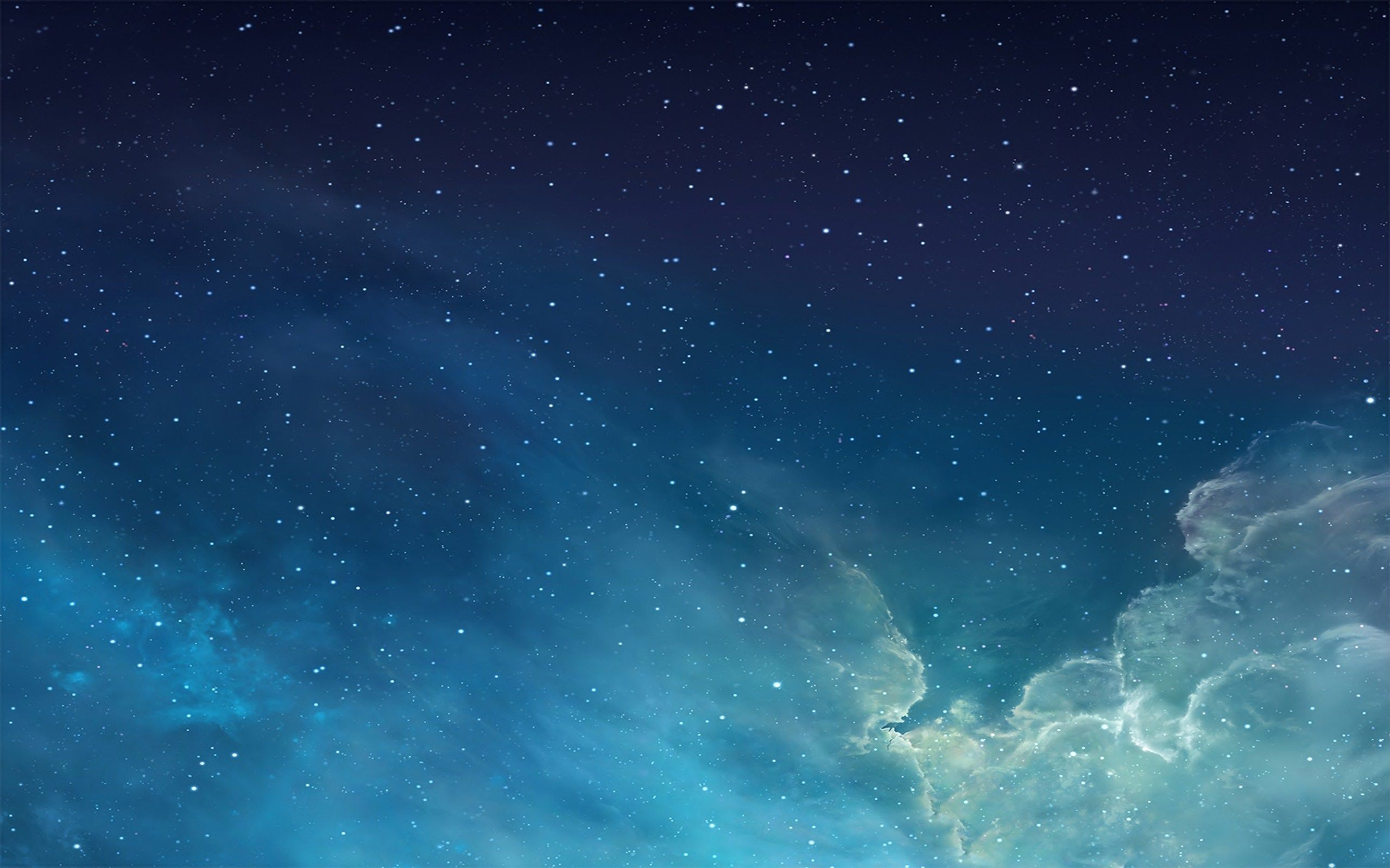 Nebulosa, Stelle, Verde acqua, Spazio, 2560x1600, immagine di sfondo
