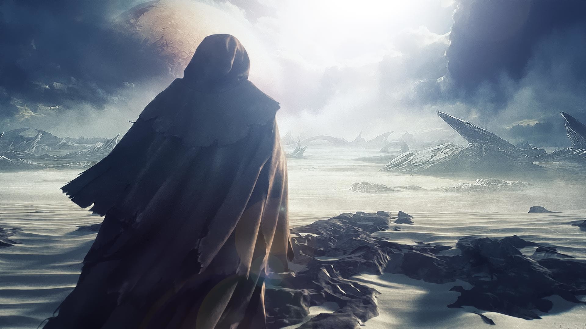 Halo 5: Guardians, Master Chief, Mantello, Neve, Full HD, sfondo per PC e portatile